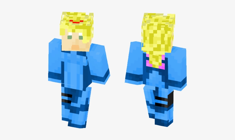 Zero Suit Samus - Minecraft, transparent png