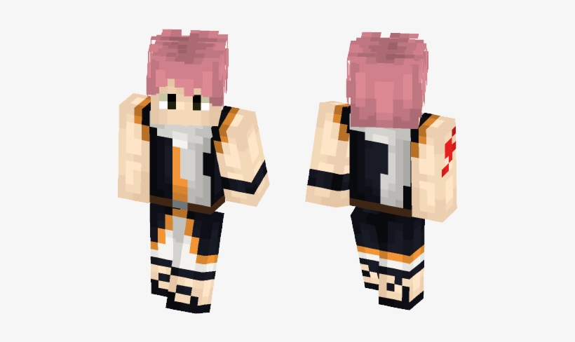 Fairytail ➢ Natsu Dragneel - Minecraft, transparent png