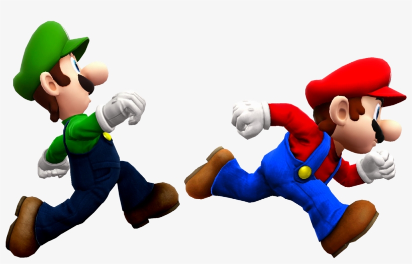 Baby Walking Clip Art - Super Mario Bros Running, transparent png