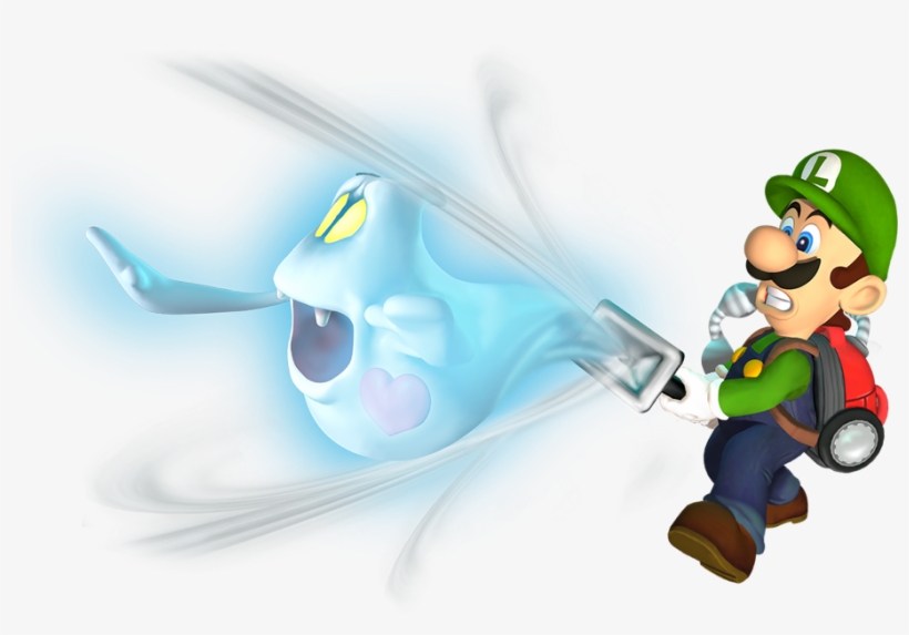 Luigi Heart Ghost - Luigi's Mansion, transparent png