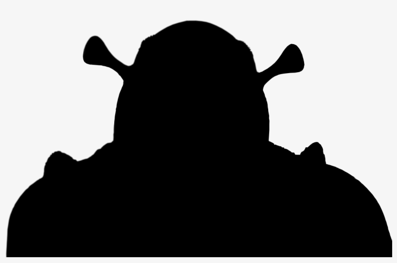Shrek Silhouette - Silueta De Shrek, transparent png