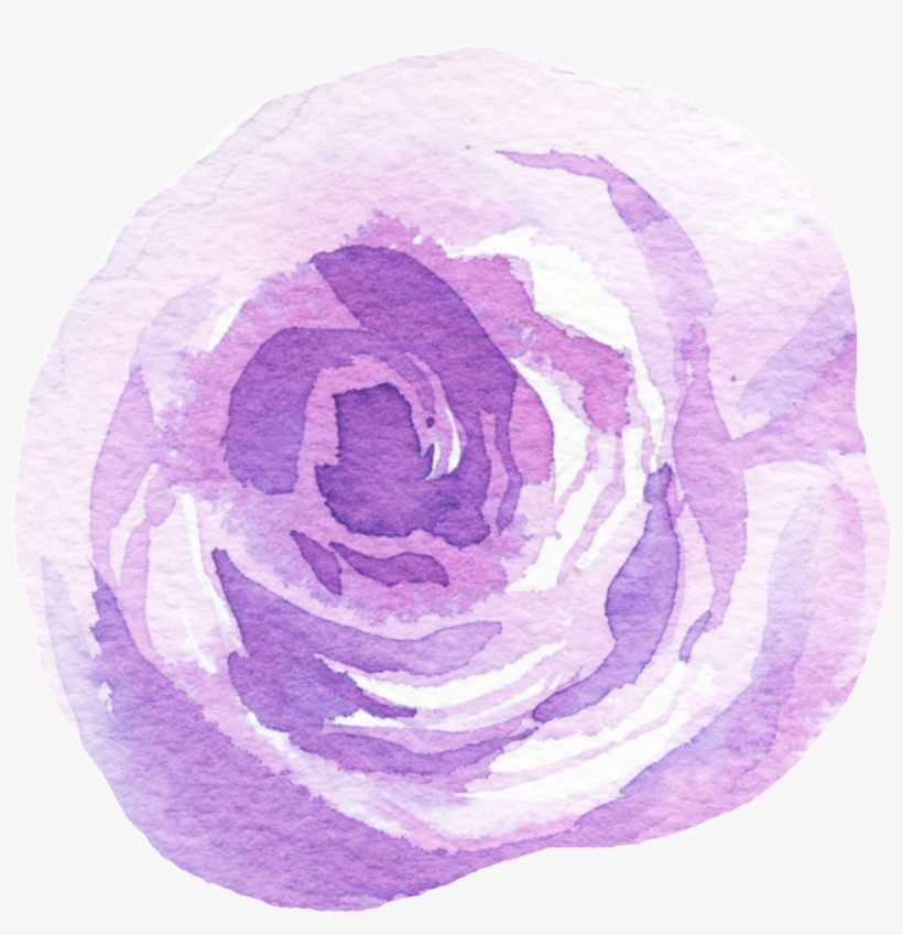 Hand Painted Pink Purple Flowers Png Transparent - Portable Network Graphics, transparent png