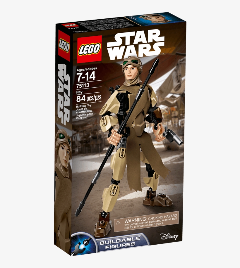 Lego Star Wars Rey Buildable Figure, transparent png
