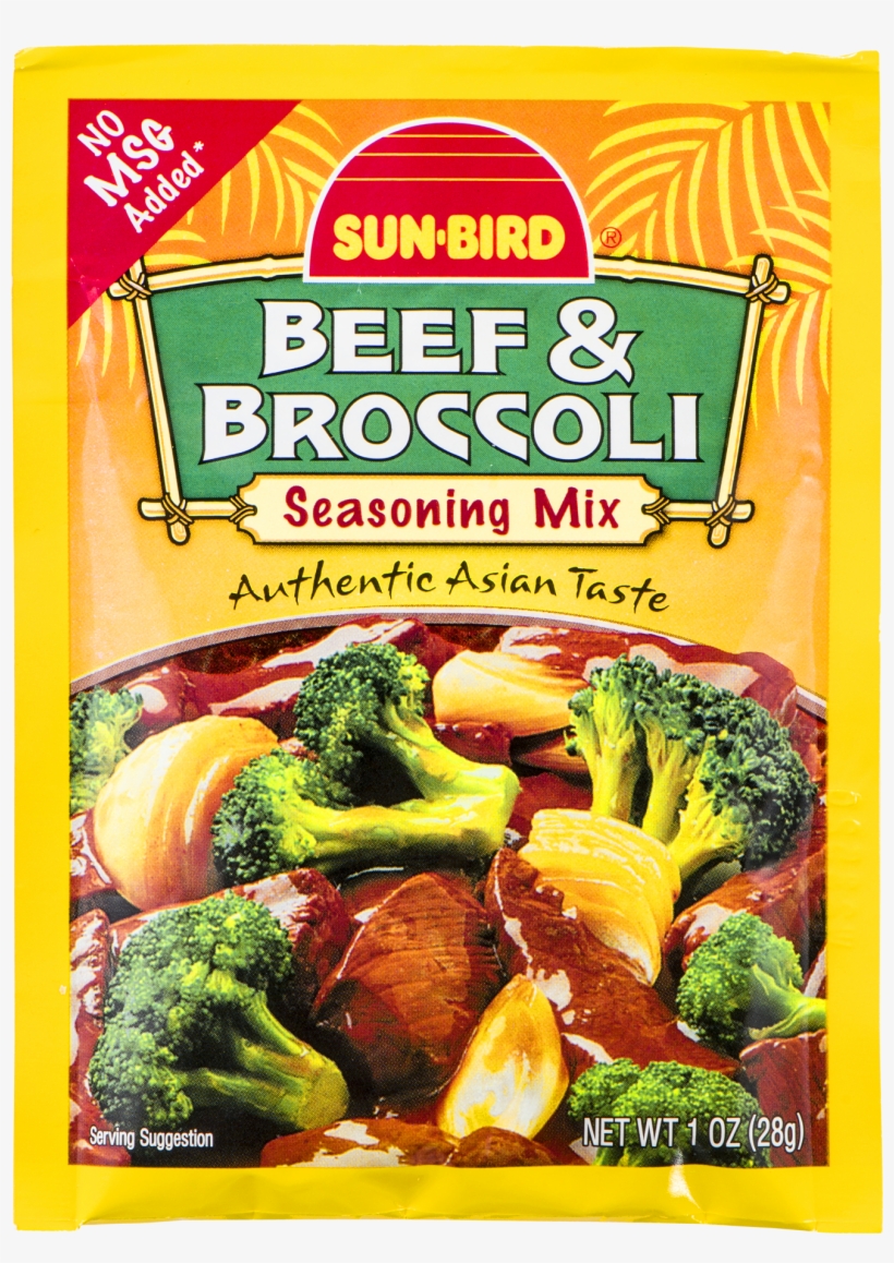 Sun-bird Seasoning Mix, Beef & Broccoli - 1 Oz, transparent png