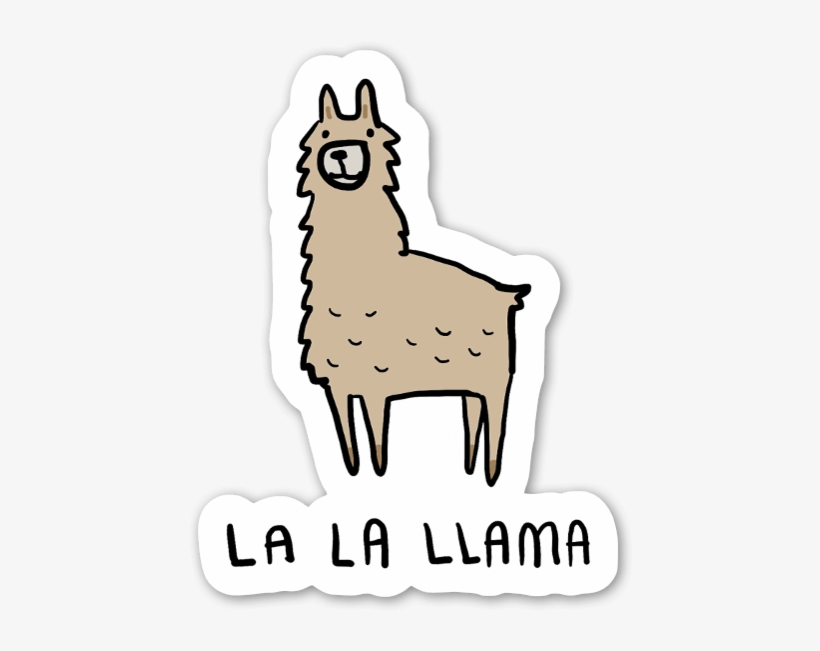 La La Llama Sticker - T-shirt, transparent png