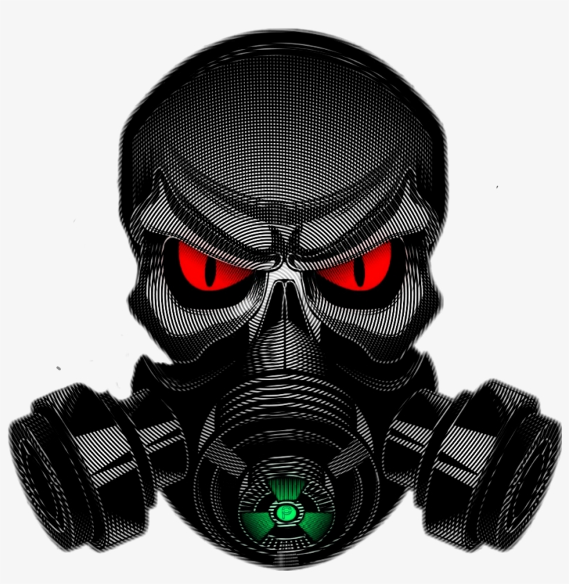 Gasmask Skullface Skull Myartwork2018 Myartwork Skullhe - Skull Gas Mask Logo, transparent png