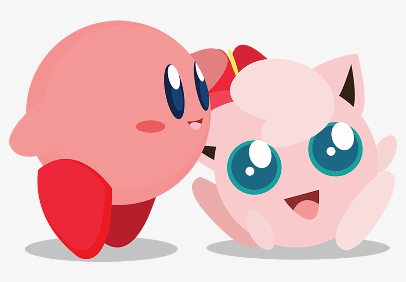 Image Chibi Kirby And Jigglypuff Vector By Viraldrone - Kirby And Jigglypuff, transparent png
