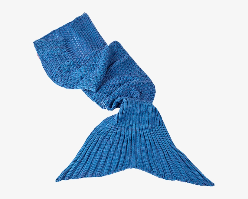 Mermaid Blanket Blue - Out Of The Blue Childrens Mermaid Tail Blanket (140cm, transparent png