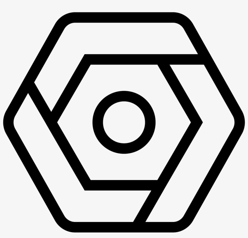 There Is A Hexagon With Some Extra Lines On The Inside - Google Cloud Platform White Icon, transparent png