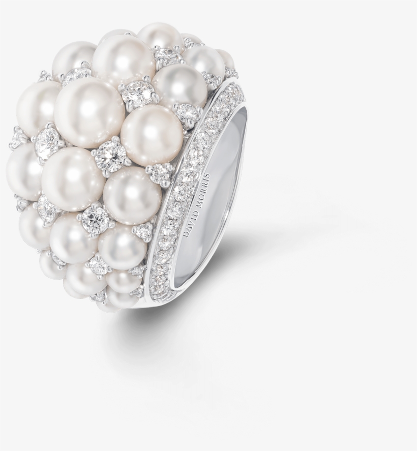 Pearl Deco Ring Akoya Pearl - Pearl, transparent png