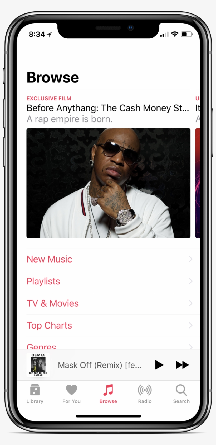 Apple Music Home - Birdman Bigger Than Life, transparent png