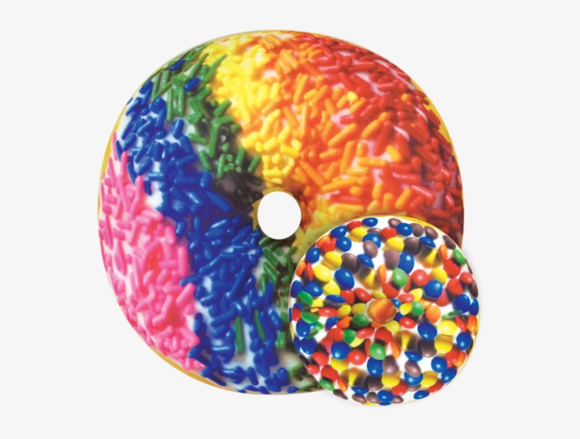 Picture Of Rainbow Sprinkles Donut Scented Microbead - 2 Scoops Pillows, transparent png