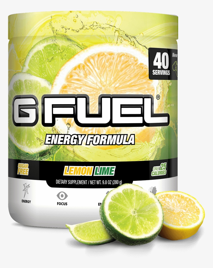 Lemon Lime Gfuel Tub 571ac1a8 79b2 463c 9152 6687e47cf12c - Gamma Labs G Fuel Energy Formula 40 Servings, transparent png