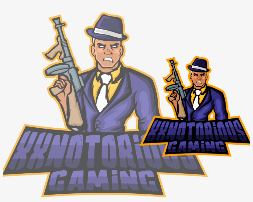 Gangster Typography Branding Logoeport Logoillustration - Cartoon, transparent png
