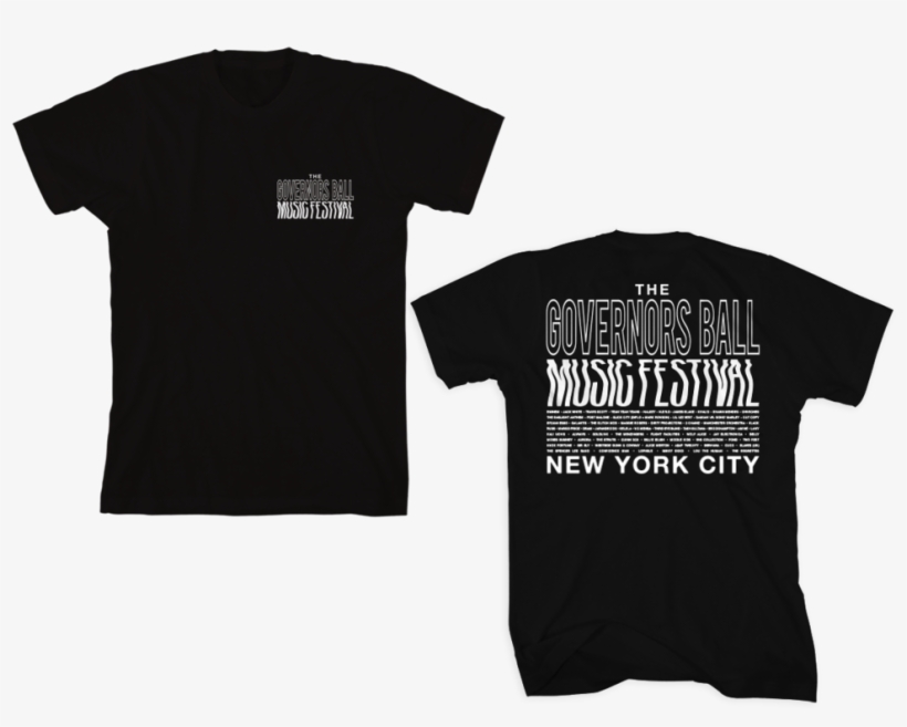 Gov Ball 2018 Wavy Lineup Tee - Today Shirt, transparent png