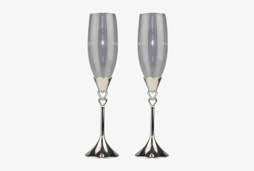 Champagne Toast Png - Silver Champagne Glasses Png, transparent png
