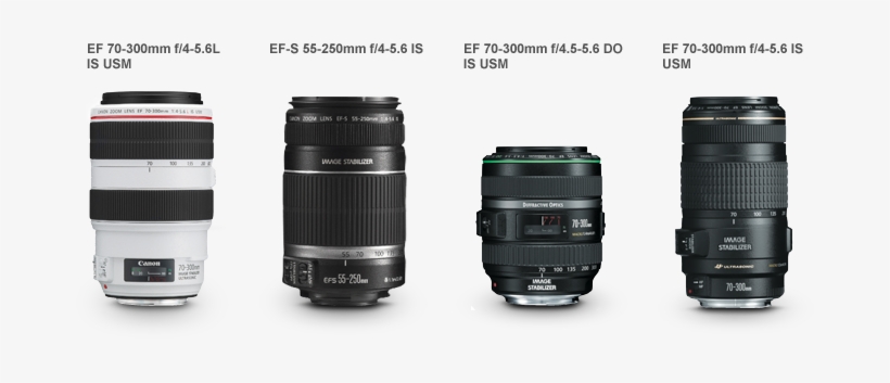 The Advantage Of Interchangeable Lenses - Canon Ef 70-300mm F4.5 - 5.6 Do Is Usm Lens, transparent png