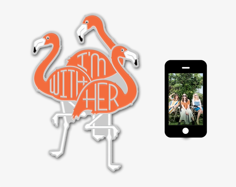 Flamingo Pin Digital Download - Smartphone, transparent png