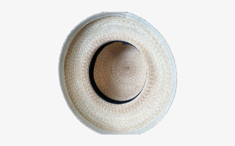 S/m Women's Milan Wheat Straw Hat With White Ribbon - Sombrero, transparent png