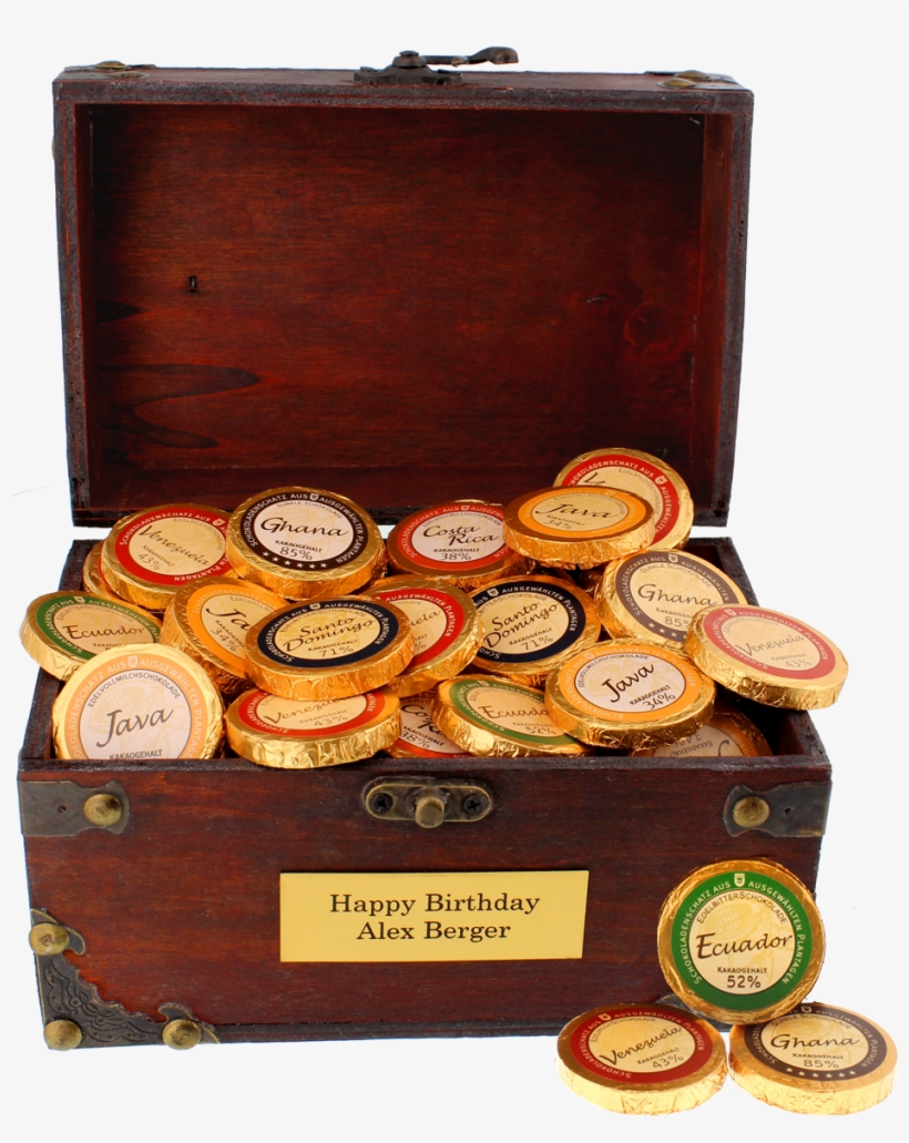 Chocolate Treasure Chest - Chest, transparent png