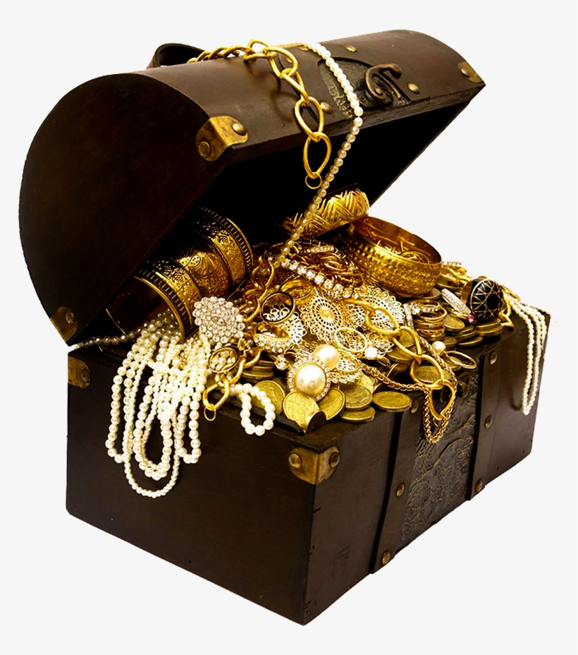 Buried Hunting Treasures Transprent - Open Jewellery Box With Jewellery, transparent png