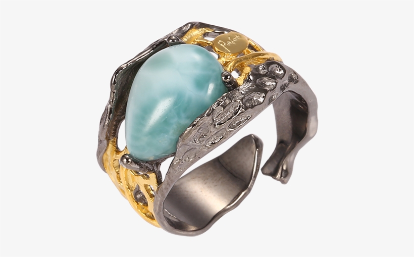K1 Jewelry A Mermaid Tear Ring Drops Of Sea Stone Mosaic - Opal, transparent png