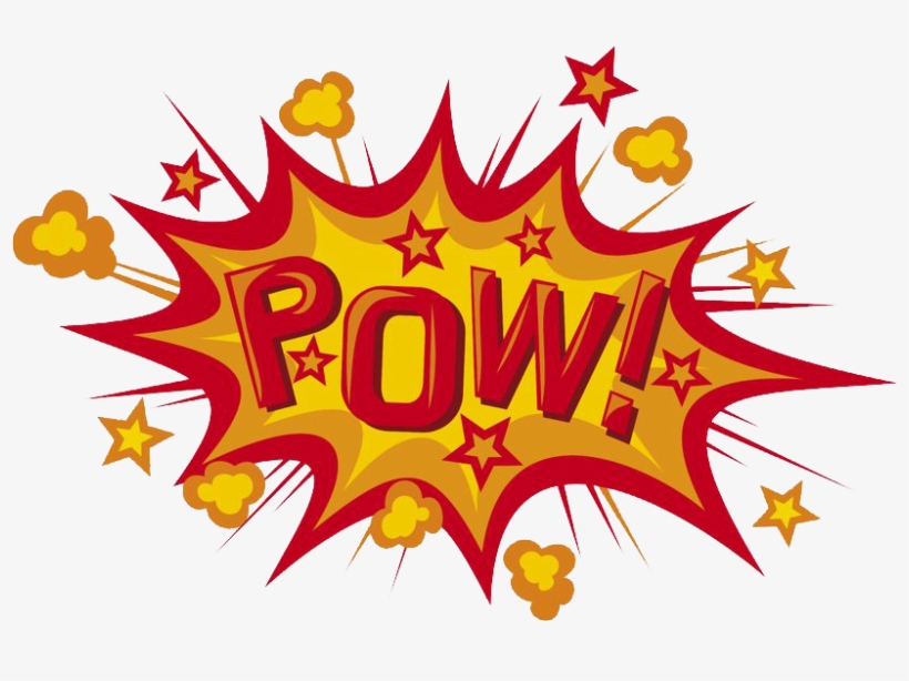 Pow Png - Comic Pow, transparent png