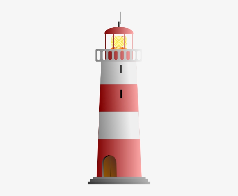 Red & White Lighthouse Clip Art - Red And White Lighthouse Clipart, transparent png