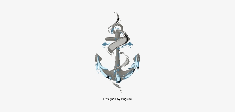 Vector Ribbon Anchor Printing, T Shirt Prints, T Shirt - Printing, transparent png