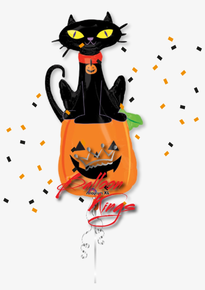 Black Cat - Black Cat Cartoon Halloween, transparent png