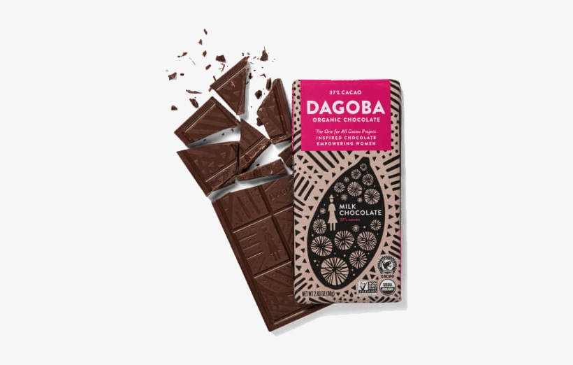 Dagoba Organic Milk Chocolate Bar [dag-cbmilk - Dagoba Chocolate, transparent png