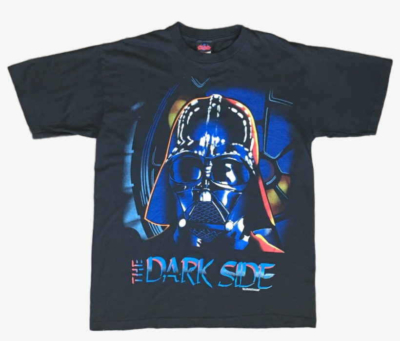 1996 Star Wars Darth Vader "the Dark Side" T-shirt, transparent png