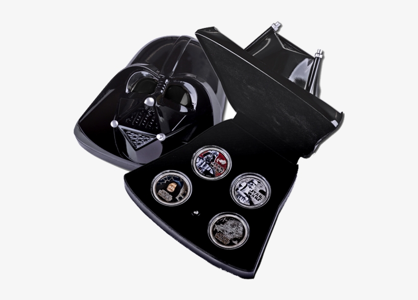 Darth Vader Fine Silver 1 Oz - Star Wars Darth Vader Head & Coins, transparent png