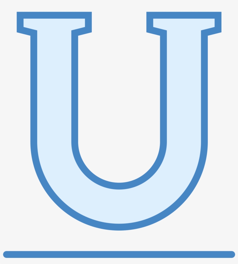 The Icon "underline" Consists Of The Outline Of A Capitalized - Football, transparent png