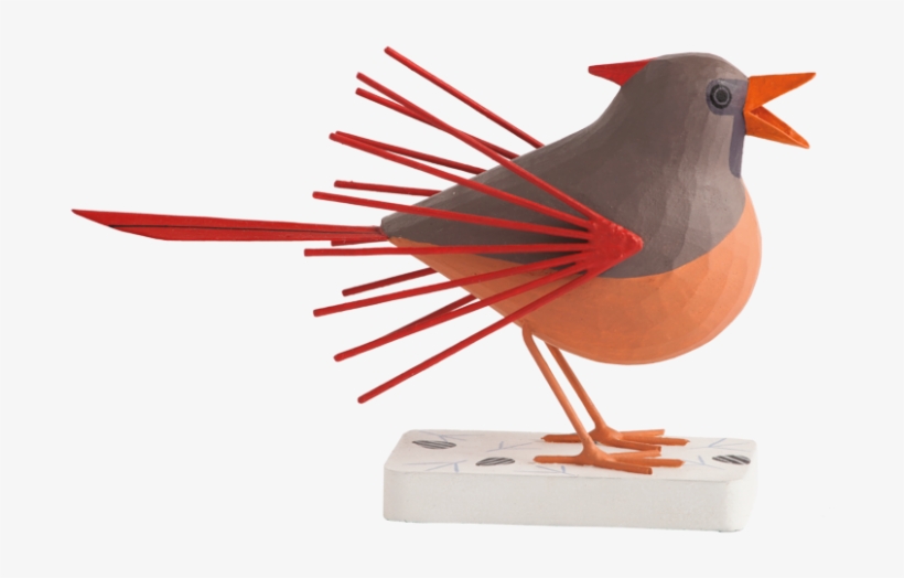 Female Cardinal Png - Gold Leaf Design Group Wd2331-f Charley Harper Licensed, transparent png
