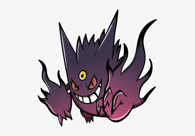 Mega Gengar By Thenemetrix - Cartoon, transparent png