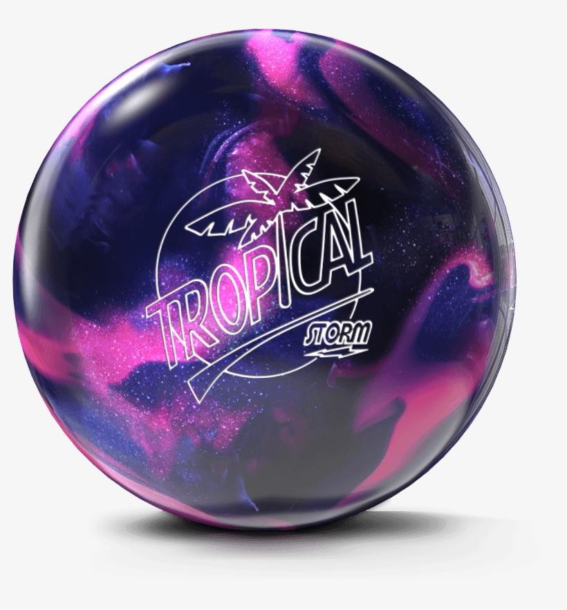 Pink/purple Tropical Png - Tropical Storm Bowling Ball Pink And Purple, transparent png
