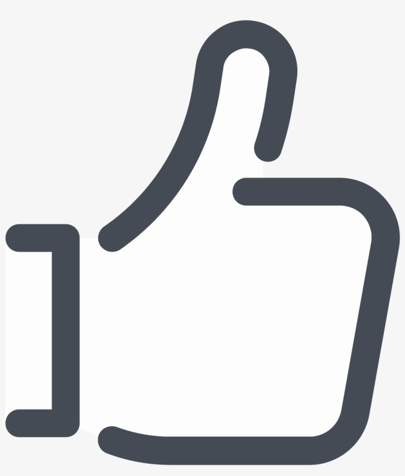 The Universal Thumbs Up Icon For Liking Things On Facebook, transparent png