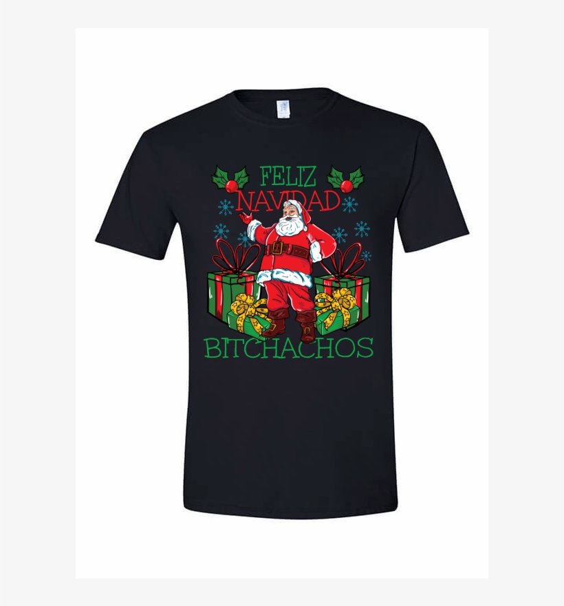 Feliz Navidad - Red Hot Chili Pepper Black T Shirt, transparent png