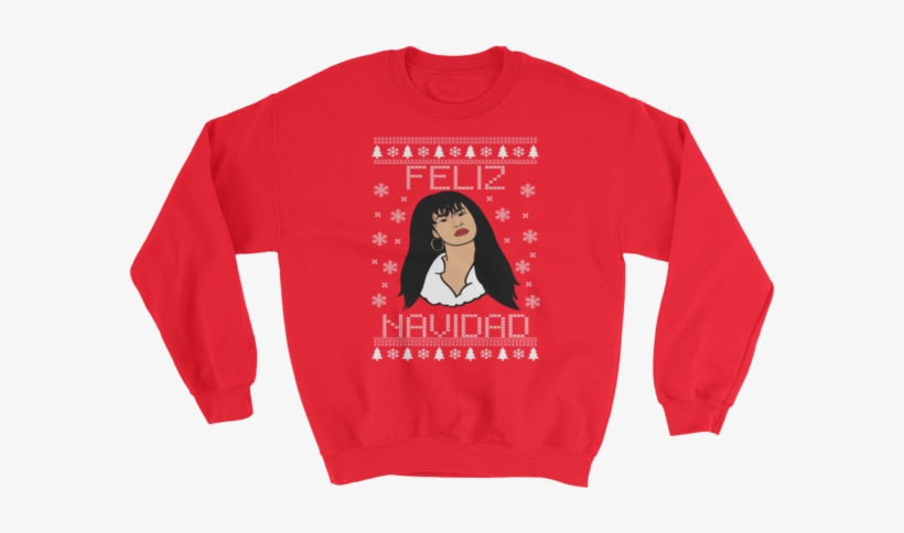 Queen Feliz Navidad Ugly Christmas Sweater - Frenchies Family Sweatshirt, transparent png