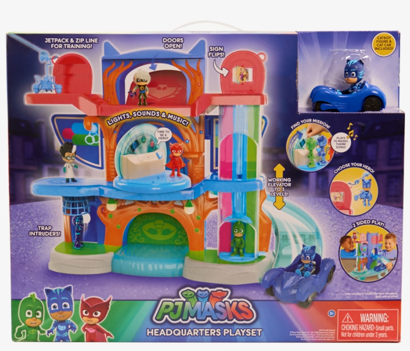 Pj Masks Headquarter Play Set, , Large - Just Play Pj Masks Headquarter Playset, transparent png