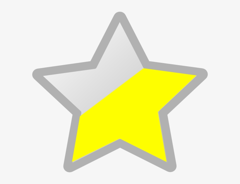 Star Grey/yellow - Star Yellow And Grey, transparent png