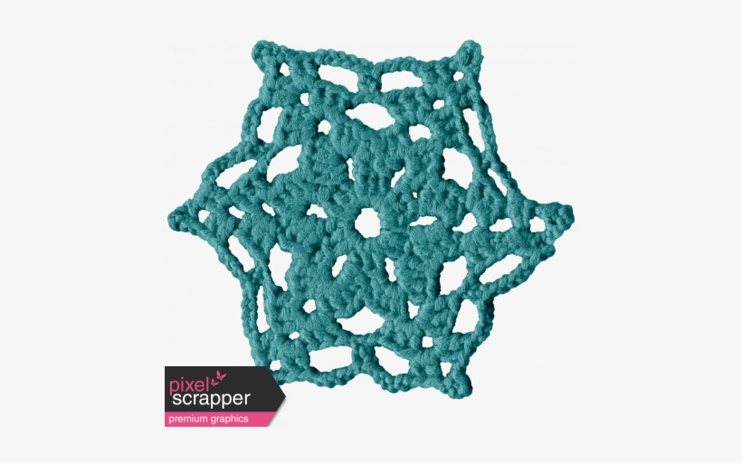 Frozen Crochet Snowflake - Digital Scrapbooking, transparent png