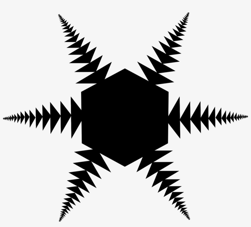 Snowflake Winter Snow - Corazones Amarillos Y Negros, transparent png