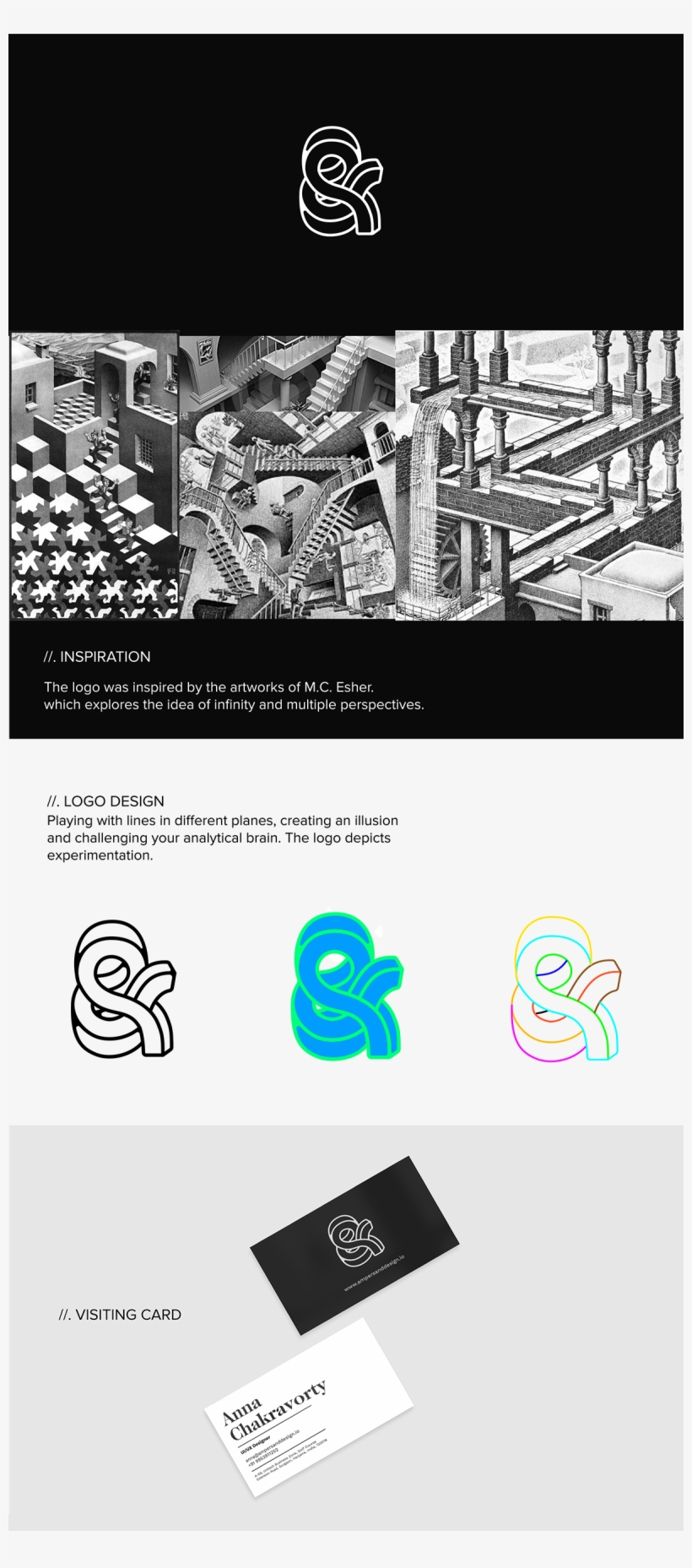 Ampersand Branding - Mounted Art Print: Escher's Waterfall, 50x40cm. Mounted, transparent png