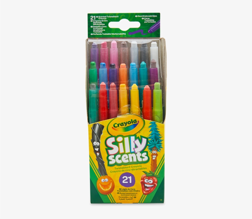 Silly Scents Twistable Crayons Set - Crayola Silly Scents Twistables Colored Pencils - 12-pack, transparent png