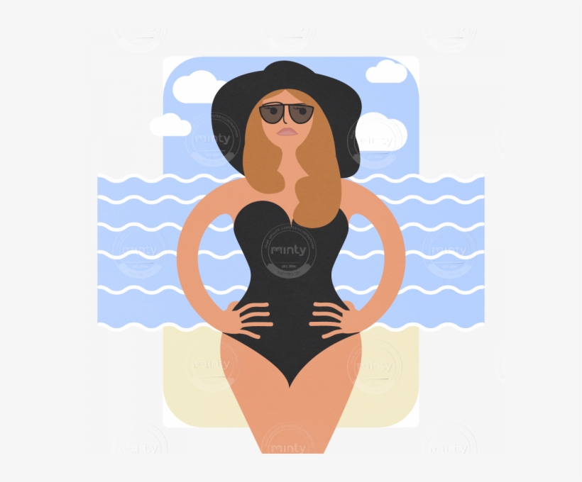 Beach Mom Owl - Maillot, transparent png