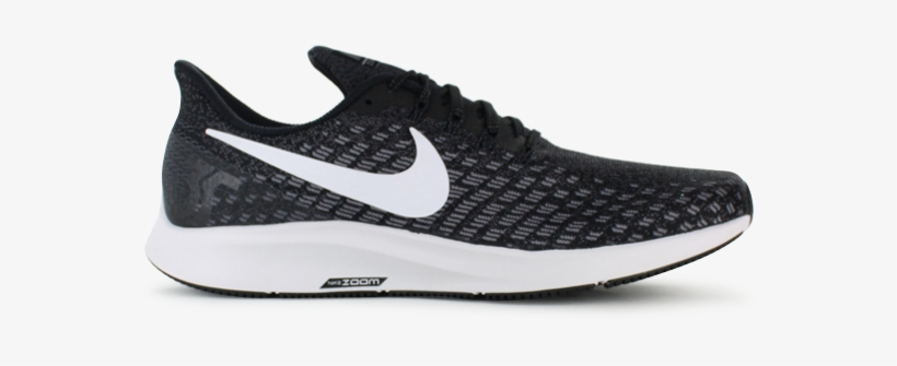 Nike Air Zoom Pegasus 35 Womens Black White Gunsmoke - Nike Air Zoom Pegasus 35, transparent png