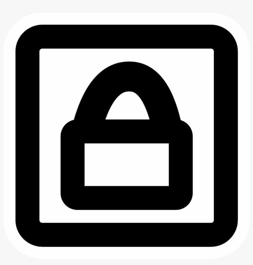 This Free Icons Png Design Of Mono Lock Overlay - Icon, transparent png