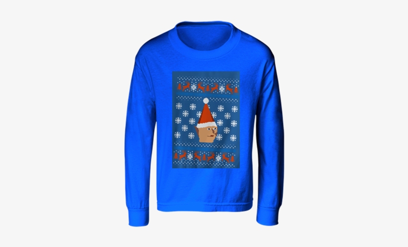 Youth Long Sleeve T-shirts - Runescape Ugly Sweater, transparent png